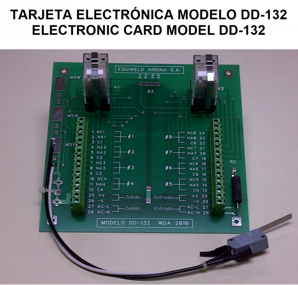 tarjeta eléctrónica Modelo DD-132 para Seccionador